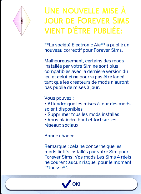 Sims 4 | Traduction FR The Most Realistic Mod de LuSimLaStars Traduction FR The Most Realistic Mod de LuSimLaStars traduit par Istolia Sims 4