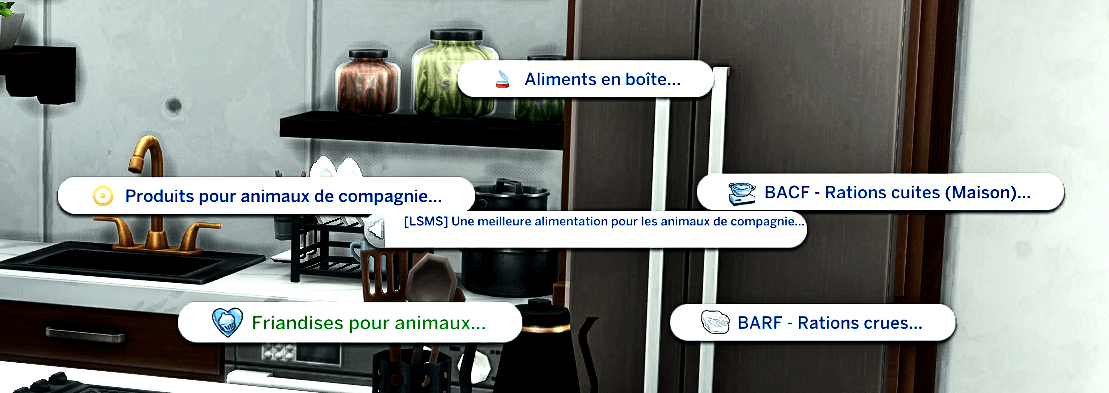 Traduction FR Better Pet Nutrition de LuSimLaStars traduit par Istolia Sims 4