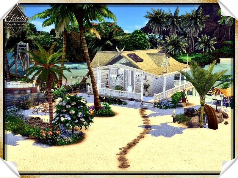 la cabane du pêcheur sulani construction Sims 4 Istolia