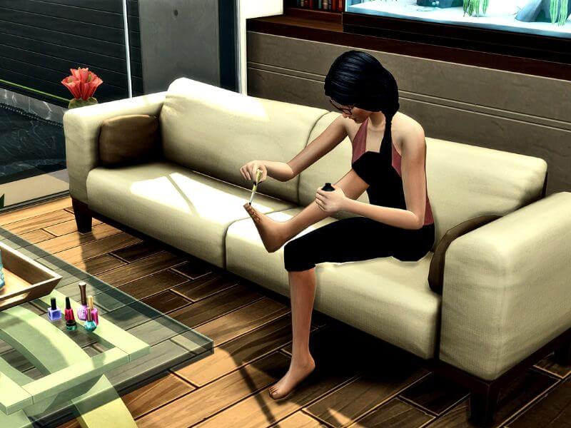 Traduction FR At Home Manicure de Meraki traduit par Istolia Sims 4