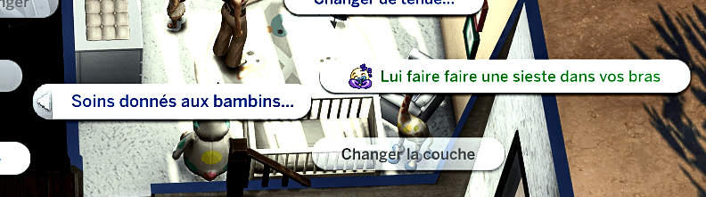 Traduction FR Give Toddler a Nap de Meraki traduit par Istolia Sims 4