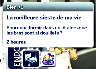Traduction FR Give Toddler a Nap de Meraki traduit par Istolia Sims 4