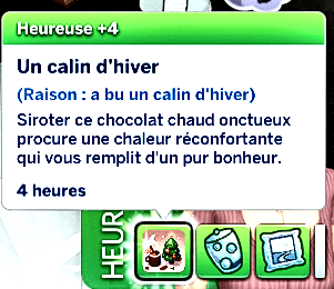 Traduction FR Cozy Hot Cocoa de LuSimLaStars traduit par Istolia Sims 4