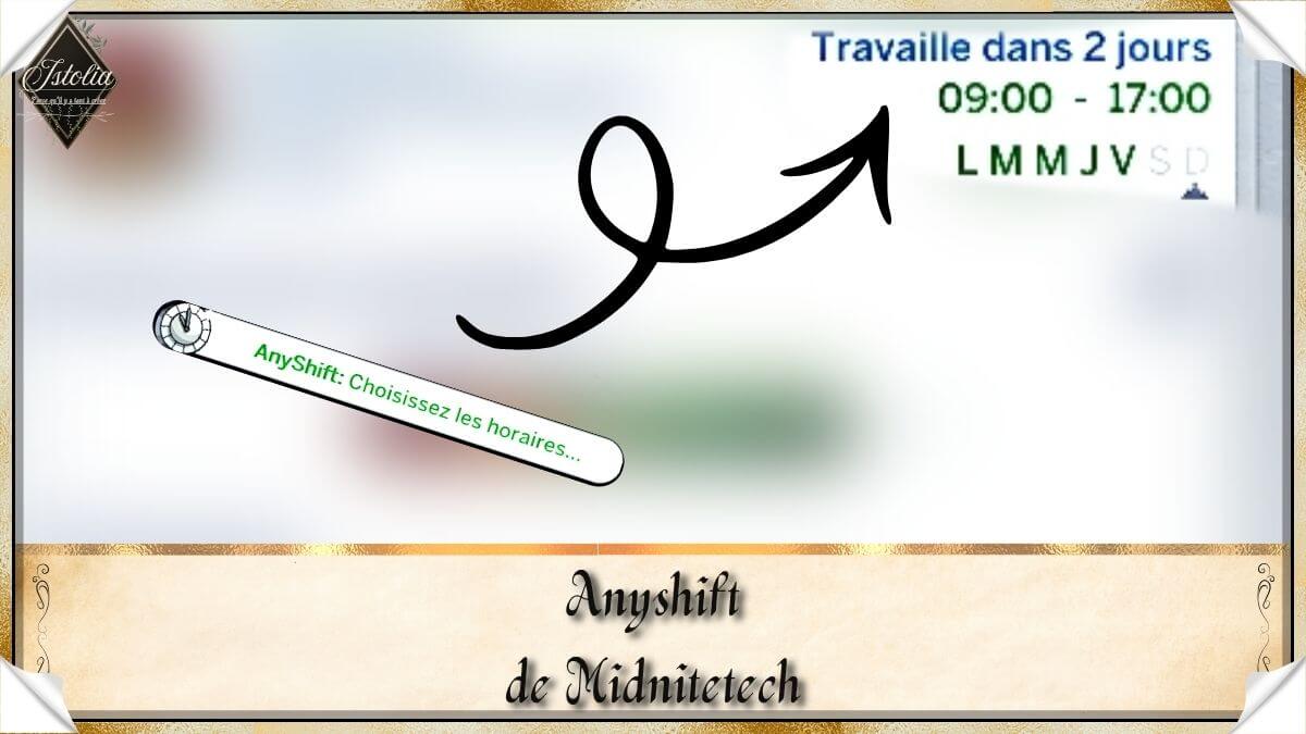 Traduction FR AnyShift de Midnitetech traduit en français par Istolia Sims 4