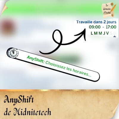 Traduction FR AnyShift de Midnitetech traduit en français par Istolia Sims 4