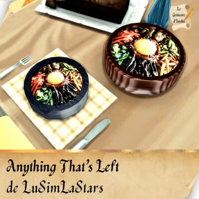 Custom Food Enabler Core de LuSimLaStars Traduction FR Anything That’s Left de LuSimLaStars traduit par Istolia Sims 4