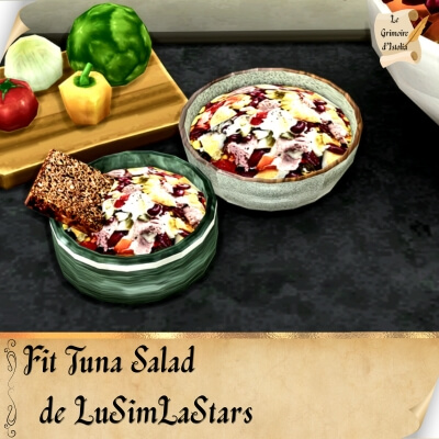 Custom Food Enabler Core de LuSimLaStars Traduction FR Fit Tuna Salad de LuSimLaStars traduit par Istolia Sims 4