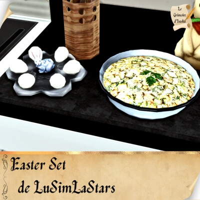 Custom Food Enabler Core de LuSimLaStars Traduction FR Easter Set de LuSimLaStars traduit par Istolia Sims 4