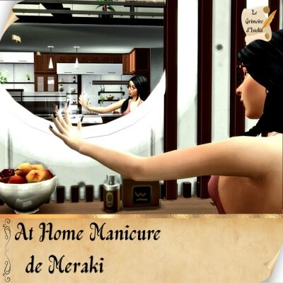 Traduction FR At Home Manicure de Meraki traduit par Istolia Sims 4