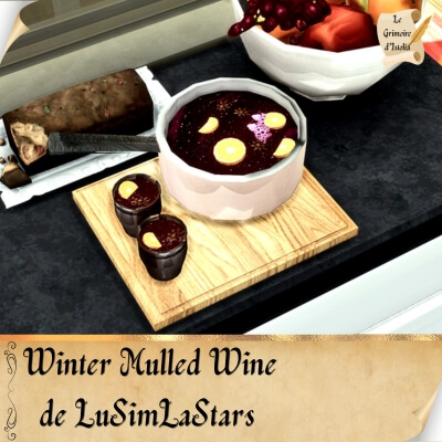 Custom Food Enabler Core de LuSimLaStars Traduction FR Winter Mulled Wine de LuSimLaStars traduit par Istolia Sims 4