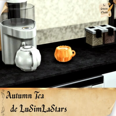 Custom Food Enabler Core de LuSimLaStars Traduction FR Instant Autumn Tea de LuSimLaStars traduit par Istolia Sims 4