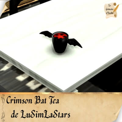 Custom Food Enabler Core de LuSimLaStars Traduction FR Crimson Bat Tea de LuSimLaStars traduit par Istolia Sims 4