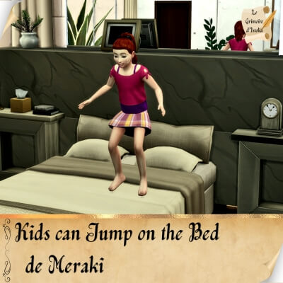 Traduction FR Kids can Jump on the Bed de Meraki traduit par Istolia Sims 4