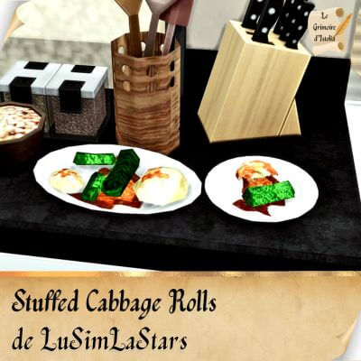 Custom Food Enabler Core de LuSimLaStars Traduction FR Stuffed Cabbage Rolls de LuSimLaStars traduit par Istolia Sims 4