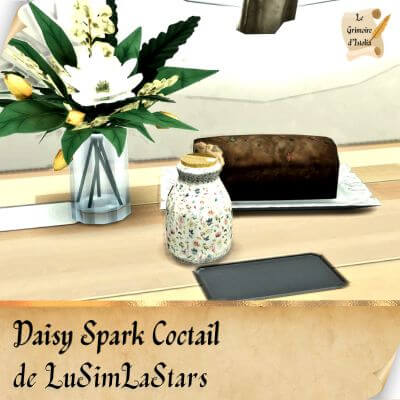 Custom Food Enabler Core de LuSimLaStars Traduction FR Daisy Spark Coctail de LuSimLaStars traduit par Istolia Sims 4