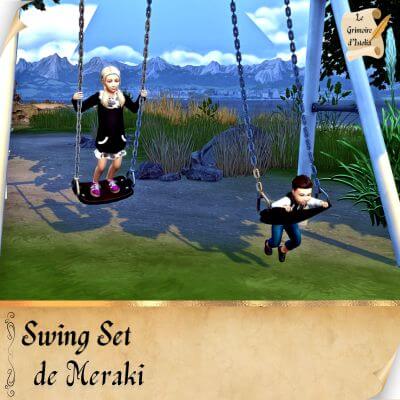 Traduction FR Swing Set de Meraki traduit par Istolia Sims 4