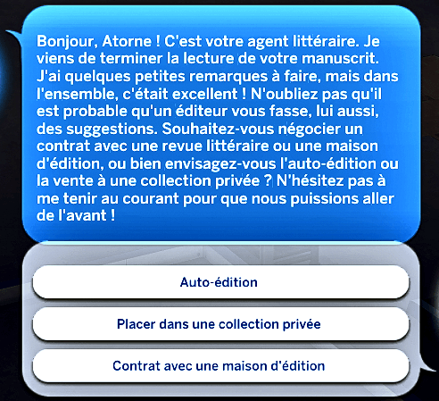 Writing and Writer Career Overhaul de Adeepindigo Traduction FR du mod Writing and Writer Career Overhaul de Adeepindigo traduit par Istolia Les Sims 4