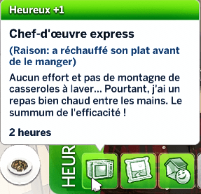 Traduction FR du mod Heat Up Leftovers de LMS traduit par Istolia Les Sims 4