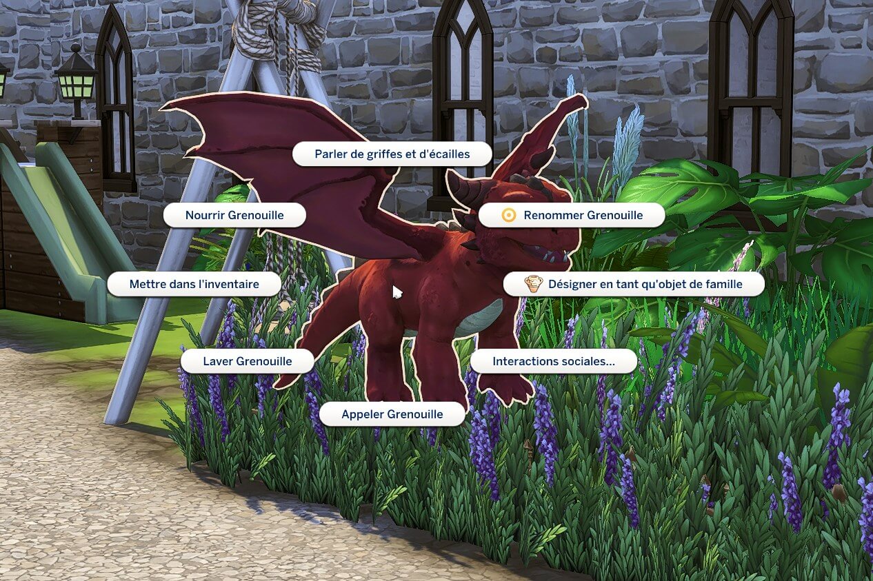 Traduction FR Dragons de Mod Collective traduit en français par Istolia Sims 4