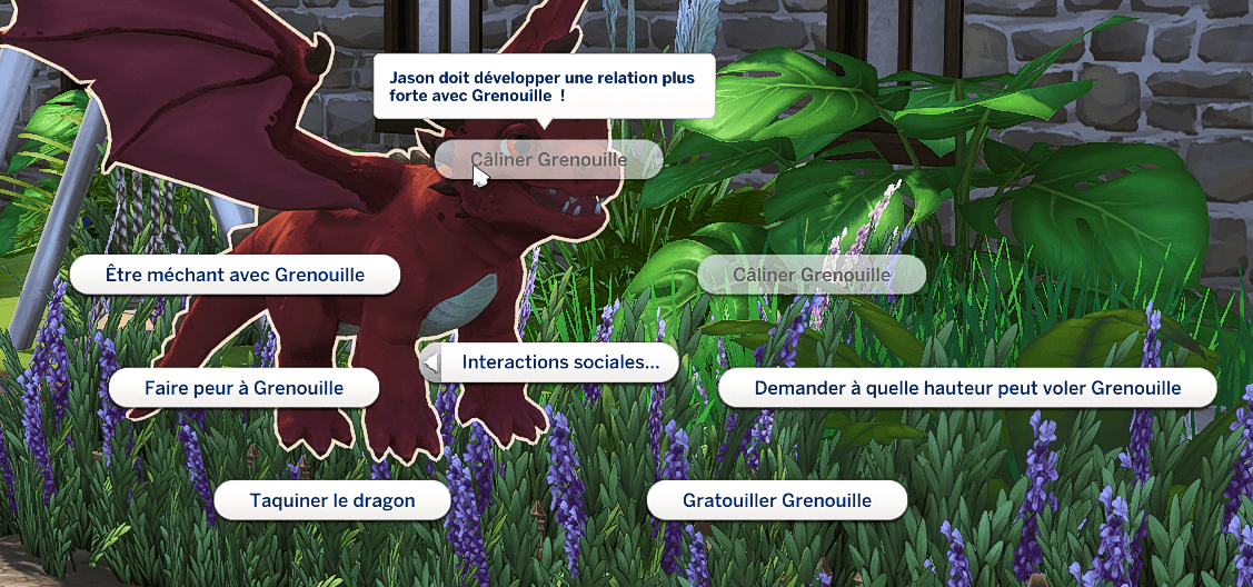 Traduction FR Dragons de Mod Collective traduit en français par Istolia Sims 4