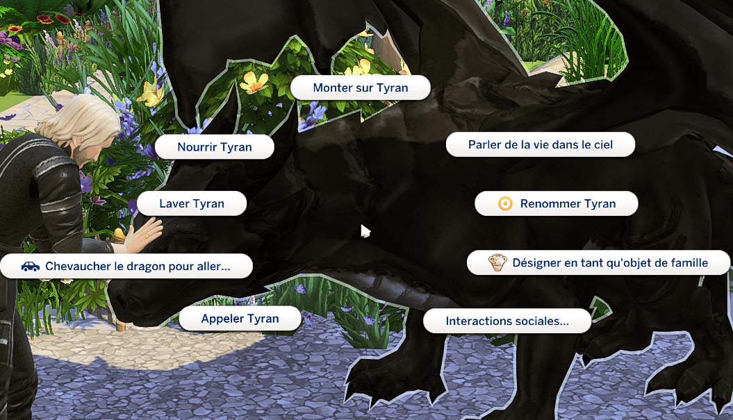 Traduction FR Dragons de Mod Collective traduit en français par Istolia Sims 4