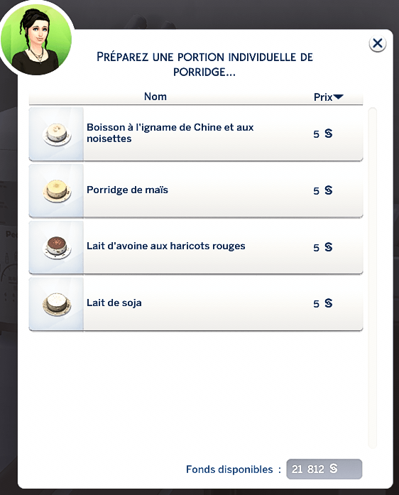 Traduction FR du mod Cooking Blender de Peach’s traduit par Istolia Les Sims 4