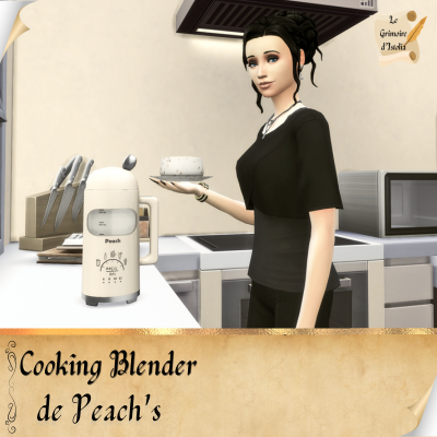 Traduction FR Cooking Blender de Peach's traduit par Istolia Sims 4