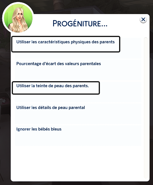 Traduction FR du mod Genetics Overhaul de SonozakiSisters traduit par Istolia Les Sims 4