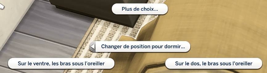 Traduction FR du mod Under The Covers II / Sleep Override v2 de TinyCoffeeCups traduit par Istolia Les Sims 4