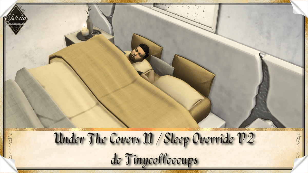 Traduction FR du mod Under The Covers II / Sleep Override v2 de TinyCoffeeCups traduit par Istolia Les Sims 4