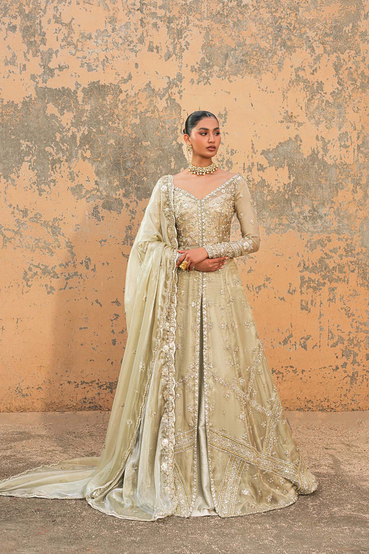 Heritage Hand-Embellished Nikah Gown