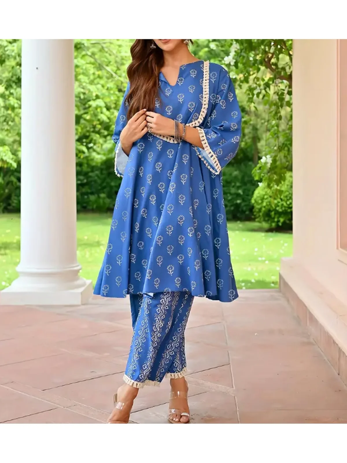 Cotton Lawn Print 3-Piece Set