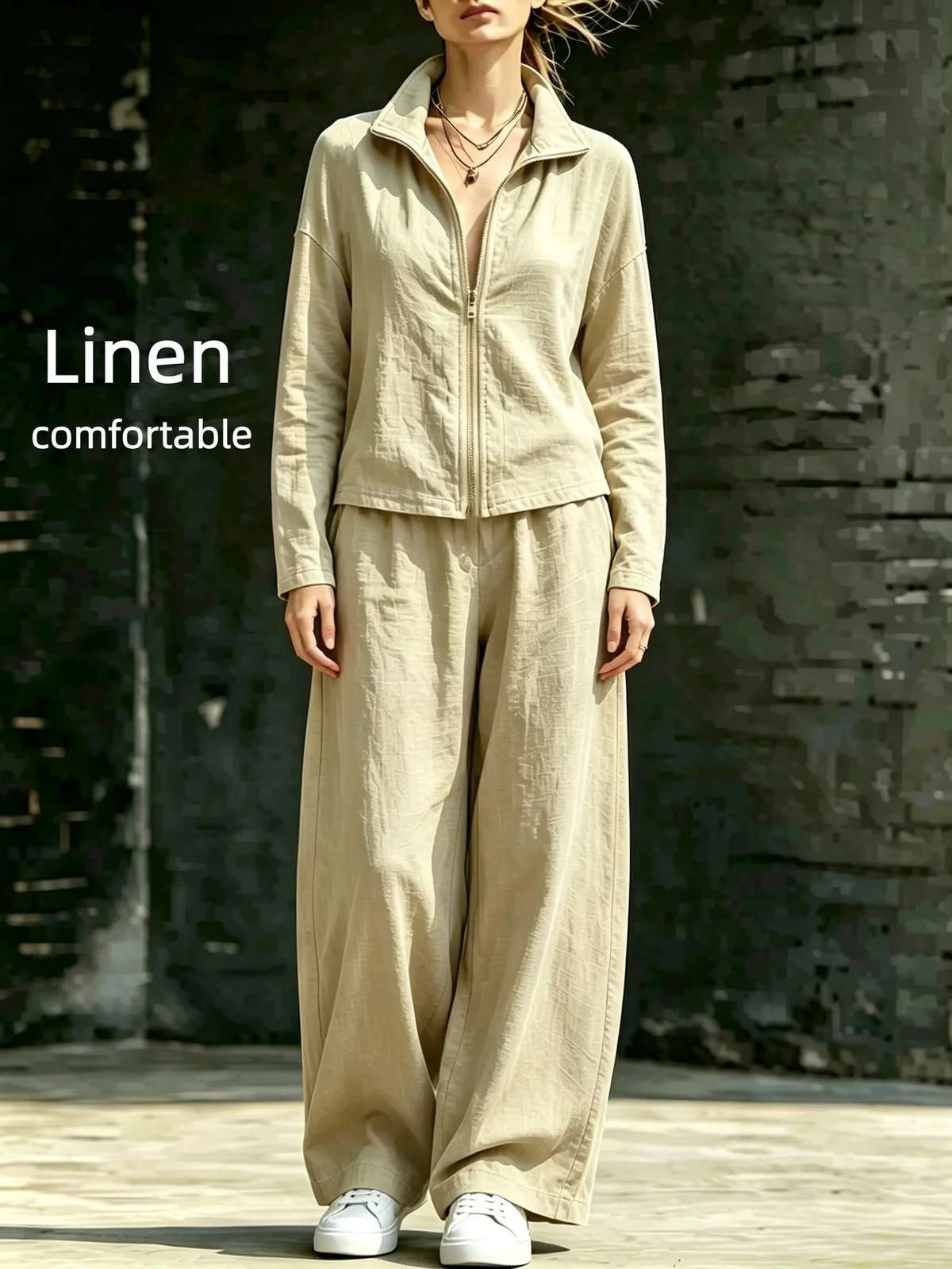 Linen Blend Winter Suit