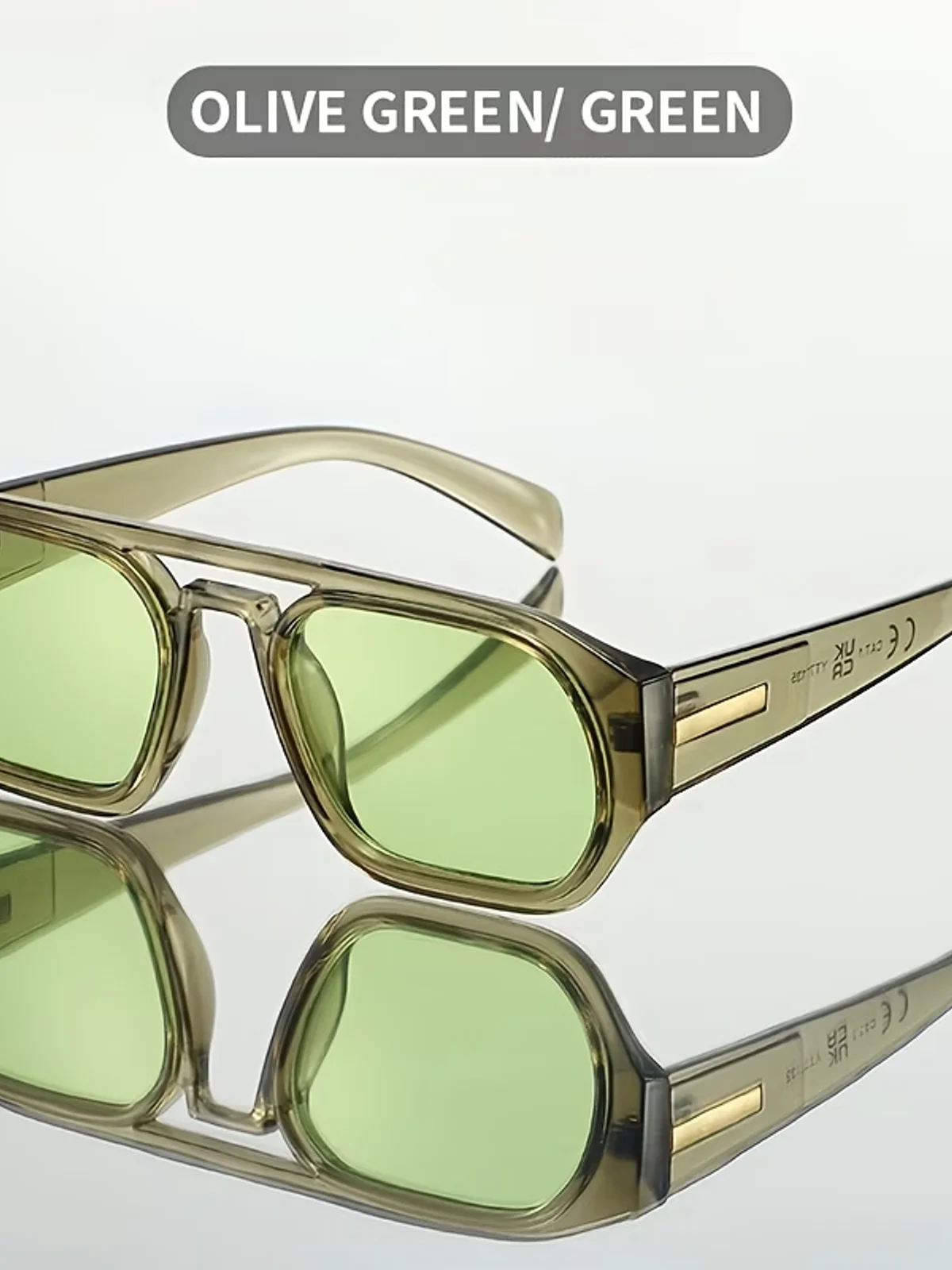 Matte Olive Aviator Shades