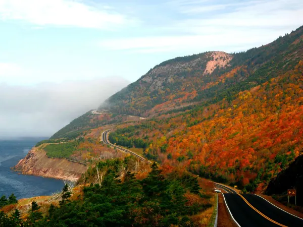 Cabot Trail highway west Cape Breton Highlands ik9z6r