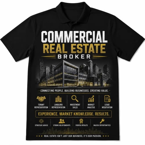 Commercial Real Estate Broker Polo T-Shirt