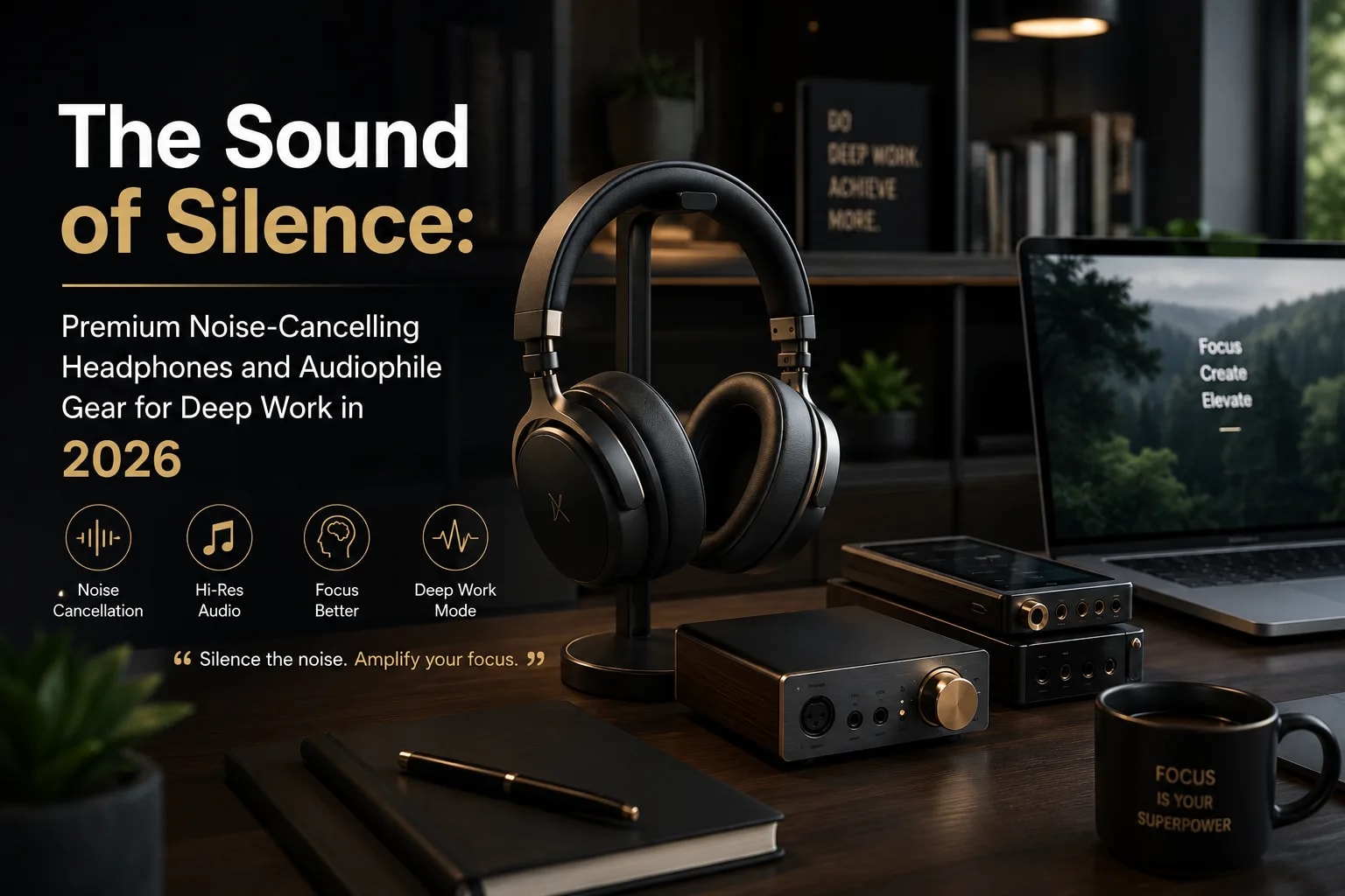 Premium Noise-Cancelling Headphones and Audiophile Gear