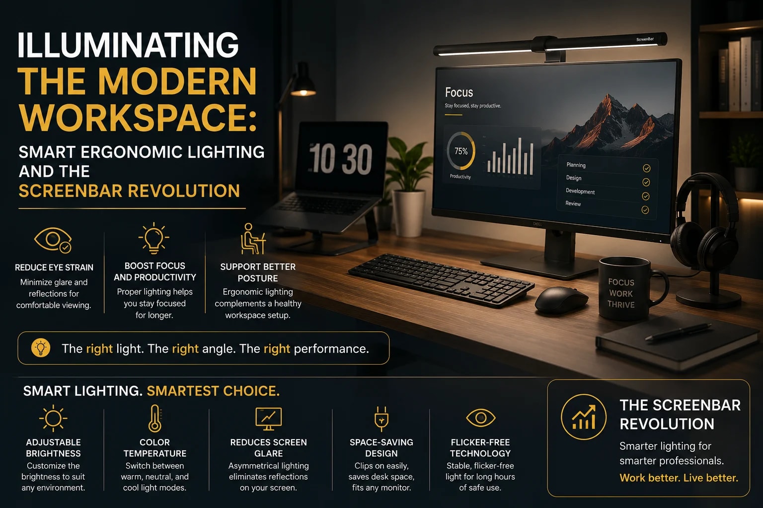 Smart Ergonomic Lighting and the ScreenBar