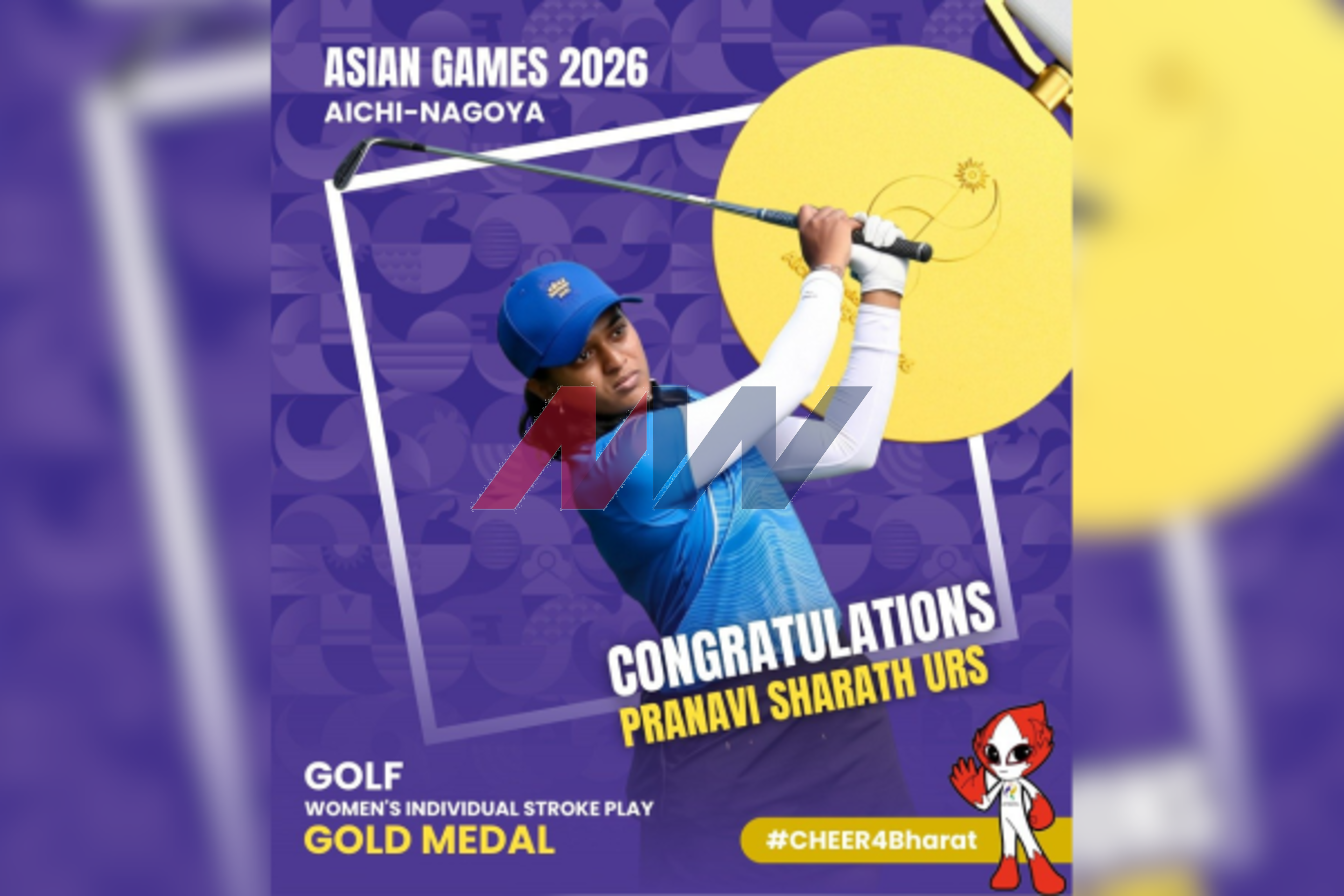 Pranavi Urs Creates History, Becomes First Indian Woman Golfer to Win Asian Games Gold