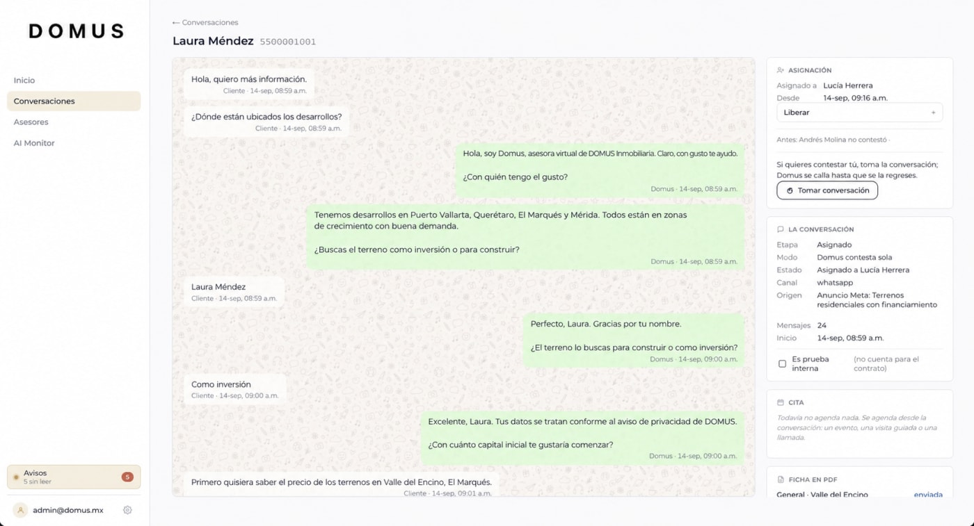 Una operación real. Decisiones a medida.