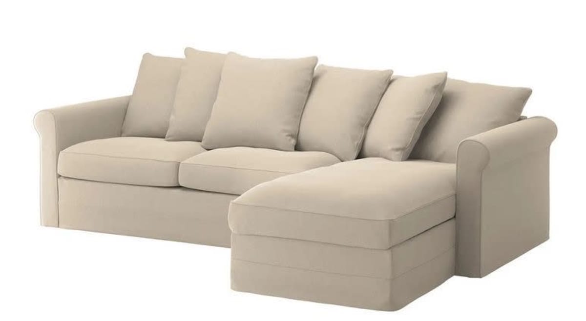 Large IKEA L-Shaped Sofa Bed