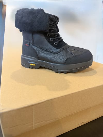 UGG Biltmore Waterproof Winter Boots - Black Leather - Vibram Sole