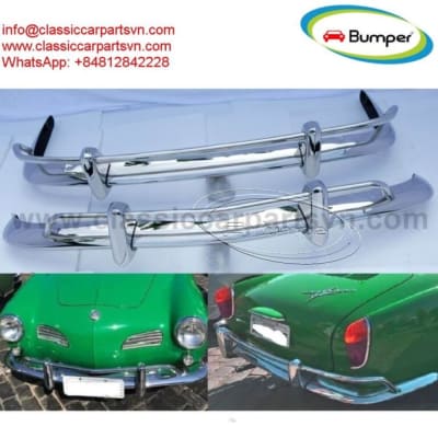 VW Karmann Ghia US Export style bumpers year (1967-1969) by stainless steel