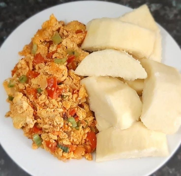 Yam & Egg Sauce
