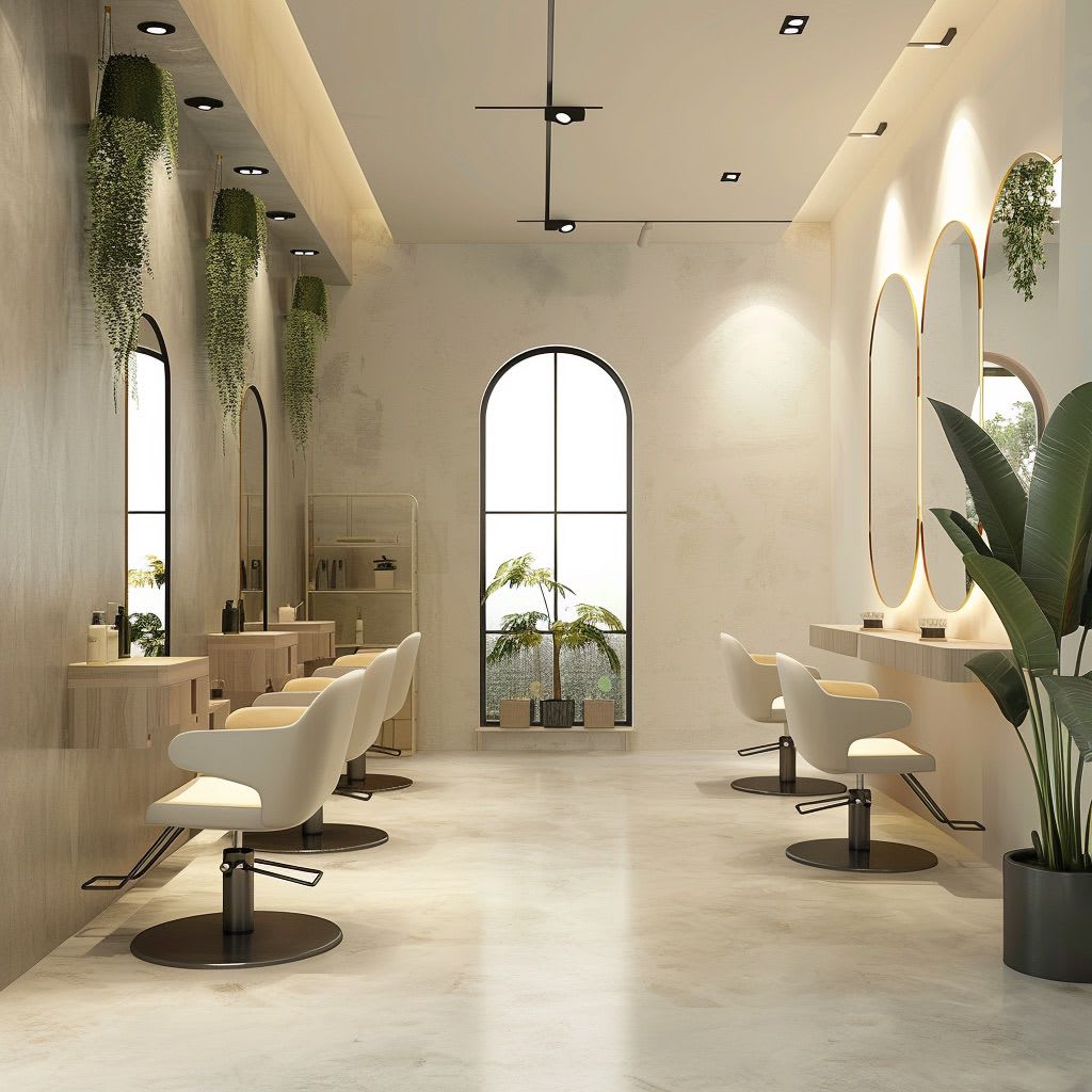 Beauty Salon Renovation Dubai concept by Deco Wood Renovation