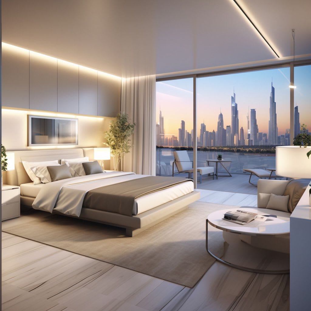 Bedroom Interior Design Dubai concept by Deco Wood Renovation