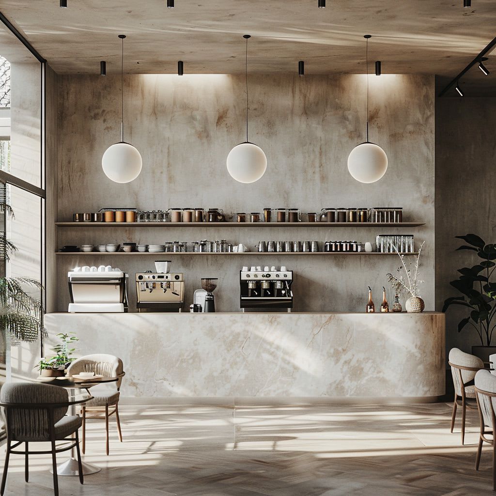 Cafe Fit-Out Dubai counter concept by Deco Wood Renovation