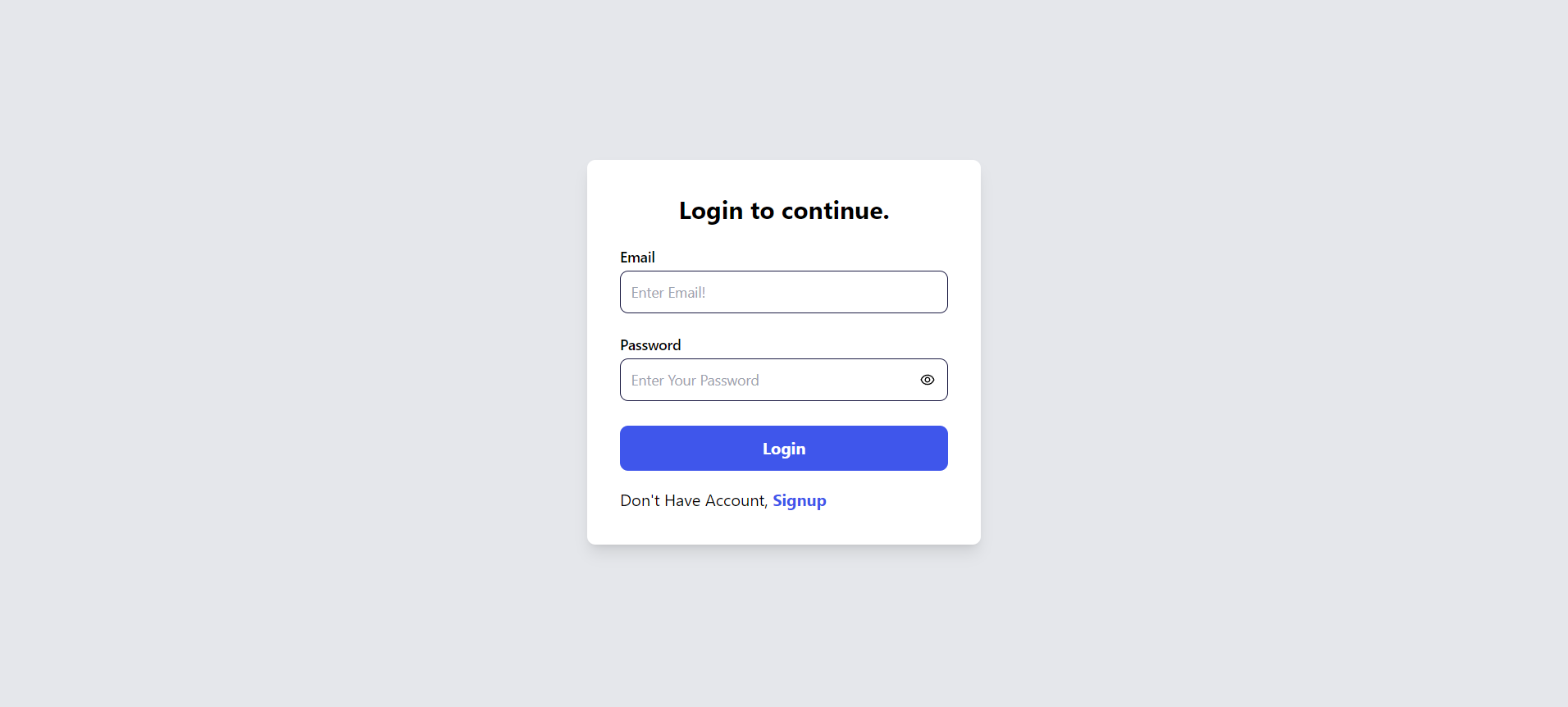 Login