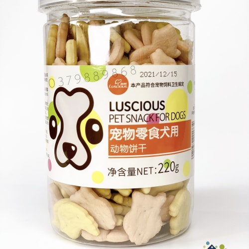 Bánh thưởng chó mèo Luscious hỗ trợ quá trình huấn luyện 220g