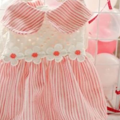 Váy hồng Sakura cho chó mèo